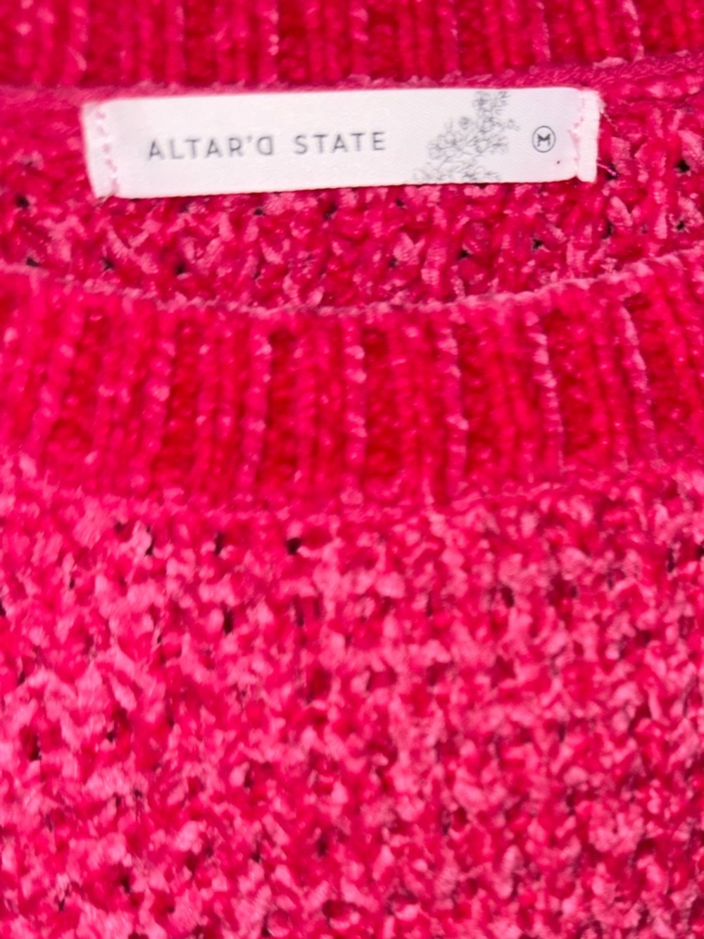 Altar'd State hot pink Crewneck Sweater - Picture 2 of 3